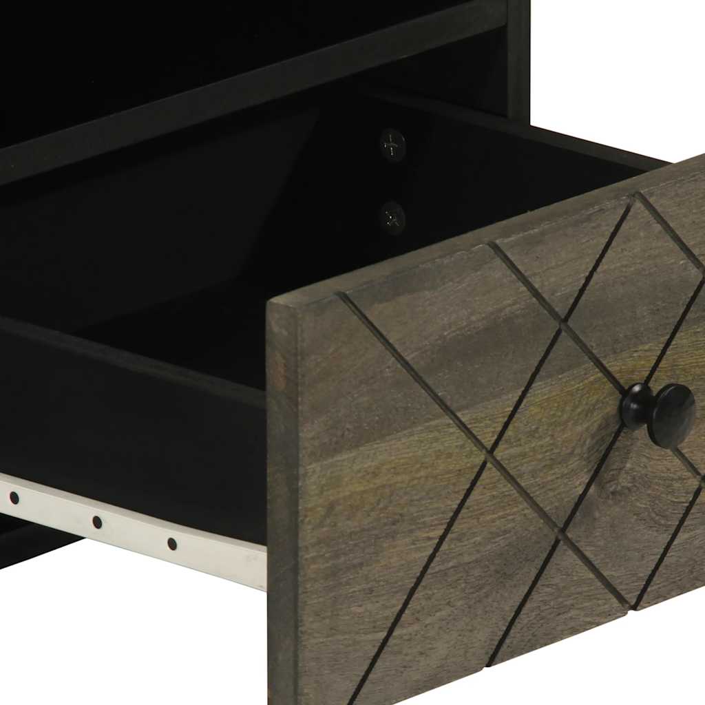 Table basse noir 80x54x40 cm bois massif de manguier Tables basses vidaXL   