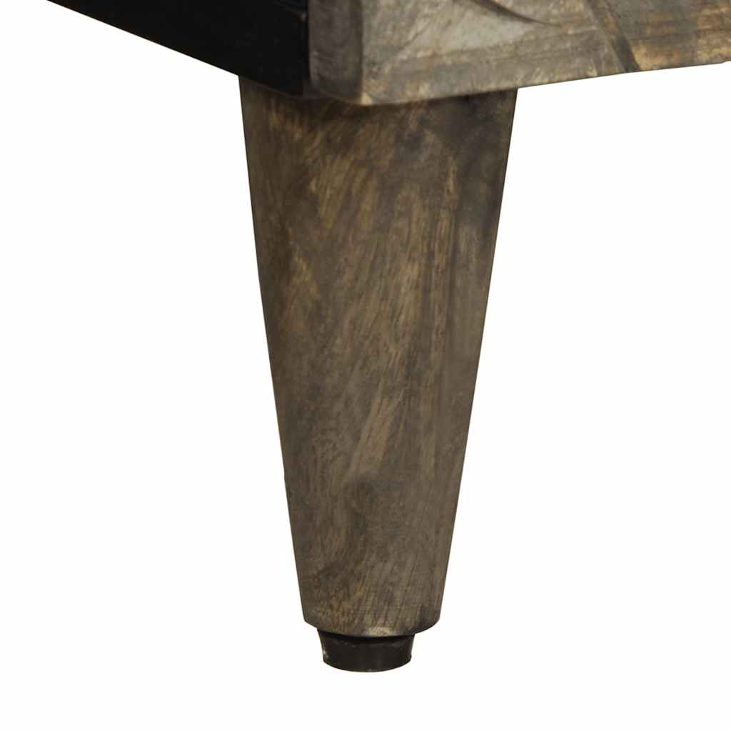 Table de chevet gris clair 50x33x60 cm bois de manguier massif Tables de chevet vidaXL