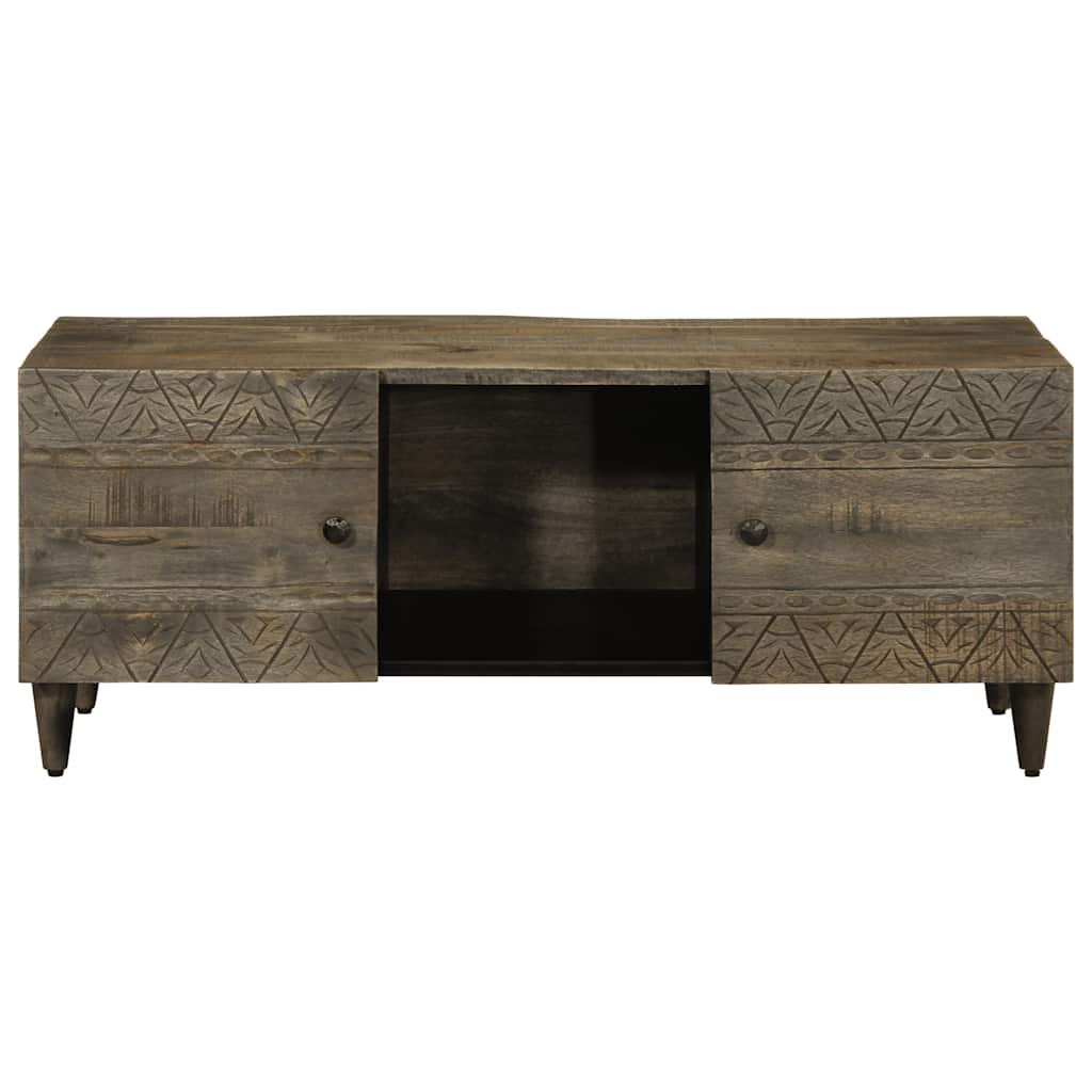 Table basse gris clair 100x54x40 cm bois massif de manguier Tables basses vidaXL