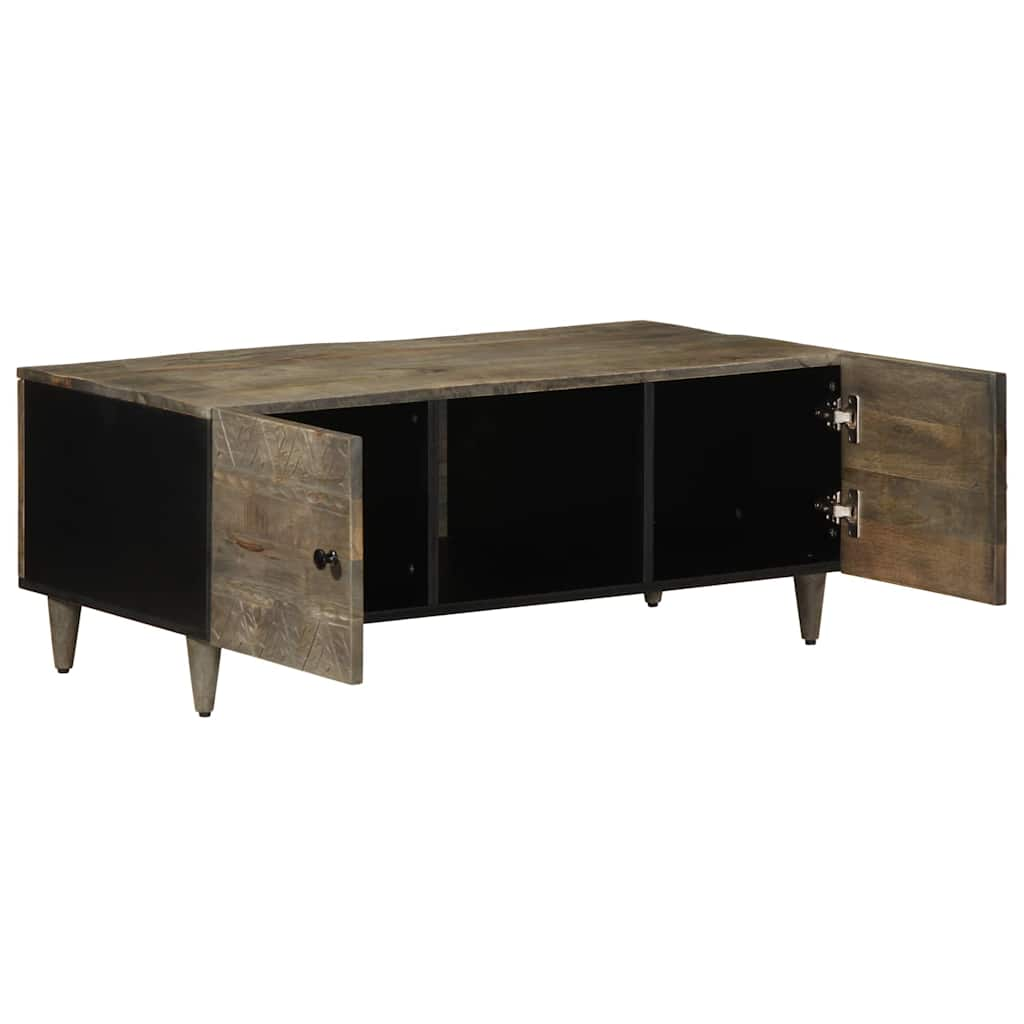 Table basse gris clair 100x54x40 cm bois massif de manguier Tables basses vidaXL