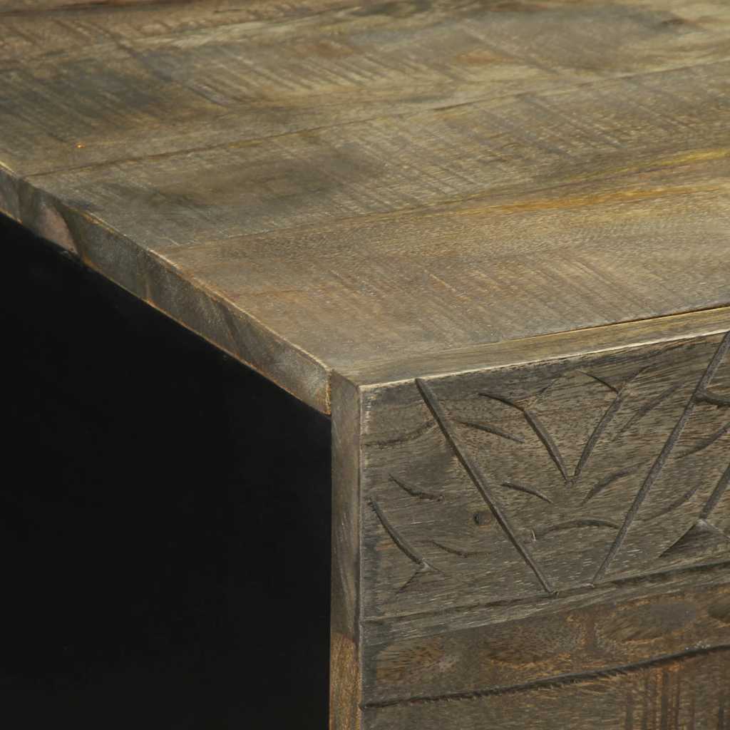 Table basse gris clair 100x54x40 cm bois massif de manguier Tables basses vidaXL