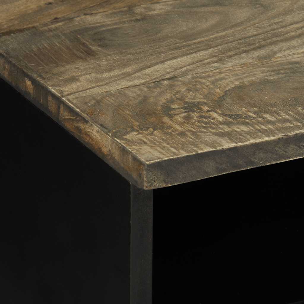 Table basse gris clair 80x54x40 cm bois massif de manguier Tables basses vidaXL