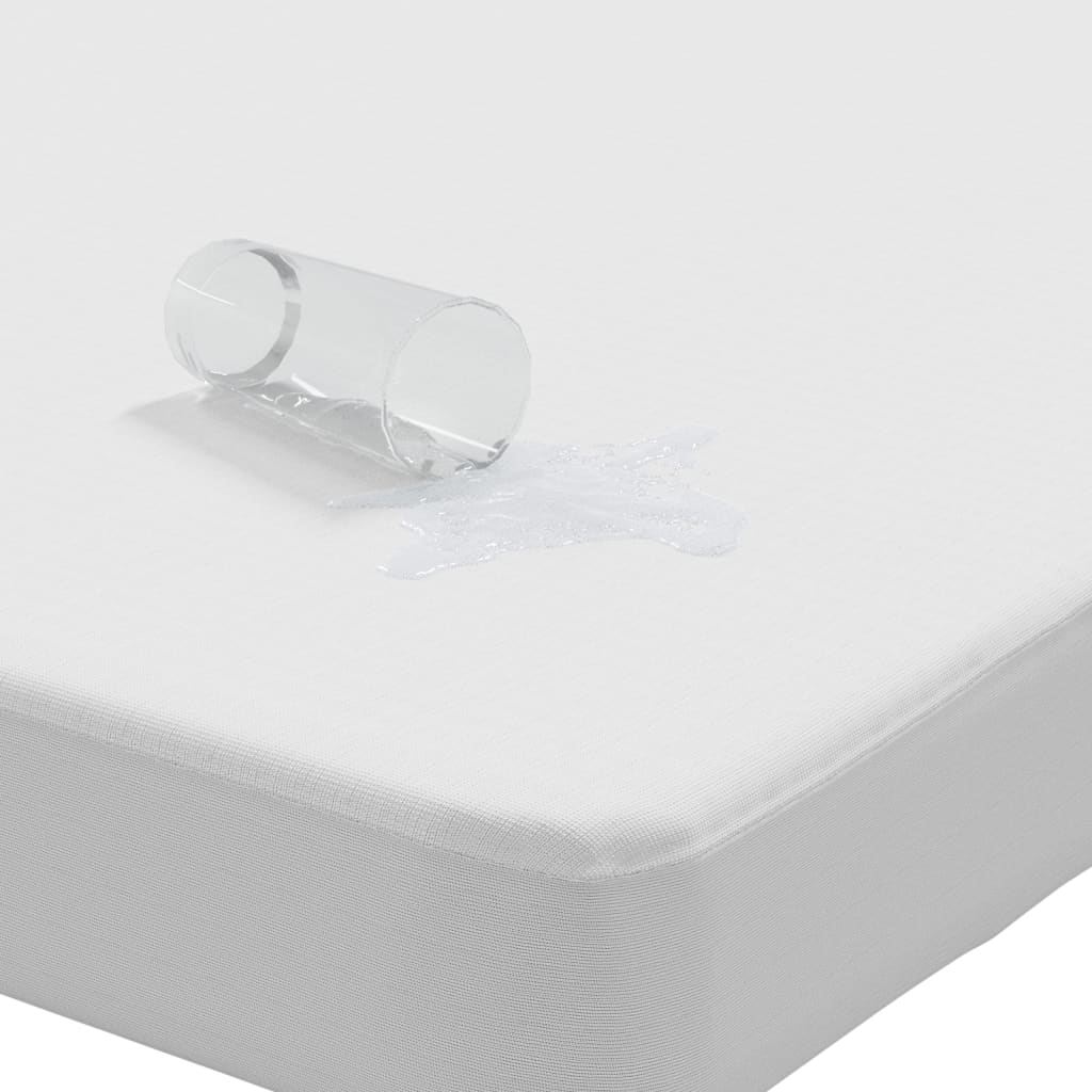 Protège-matelas blanc 90x190 cm imperméable Matelas vidaXL   