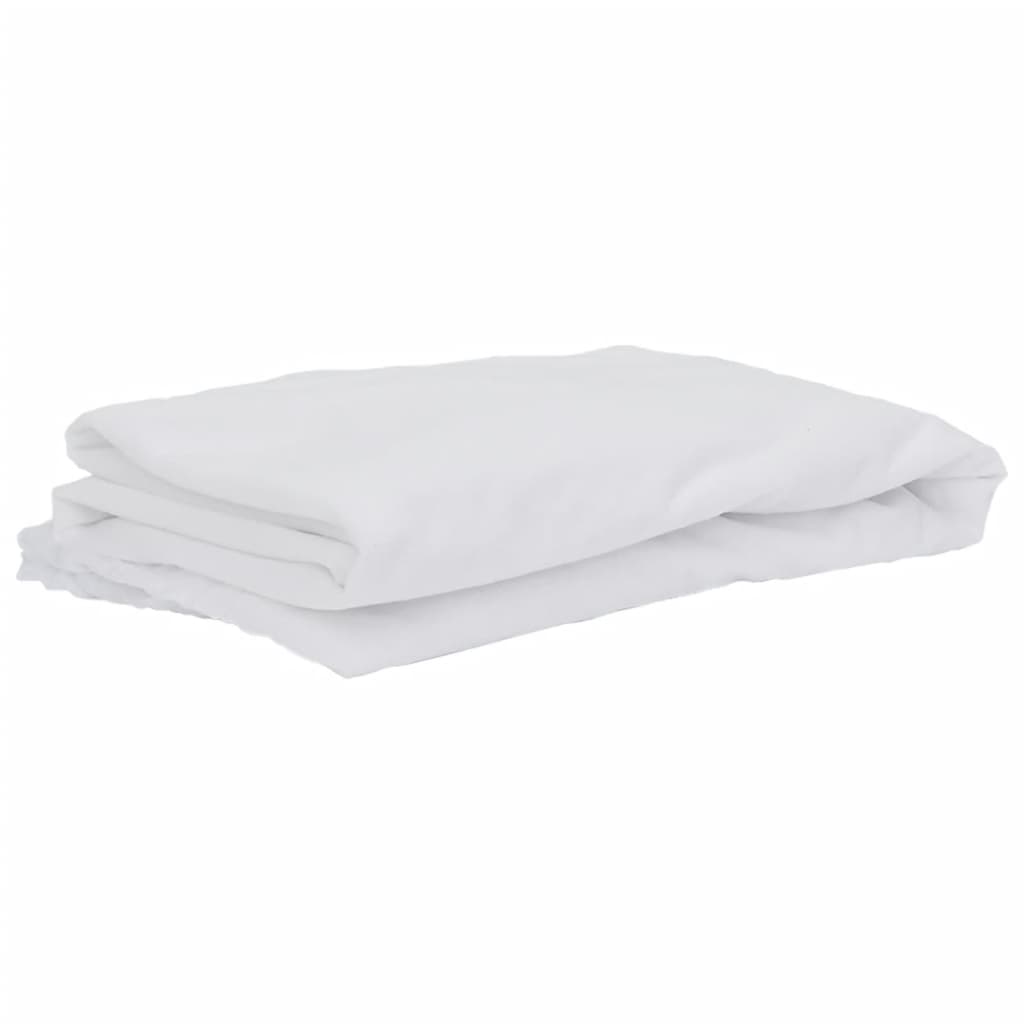 Protège-matelas blanc 180x220 cm imperméable Matelas vidaXL   