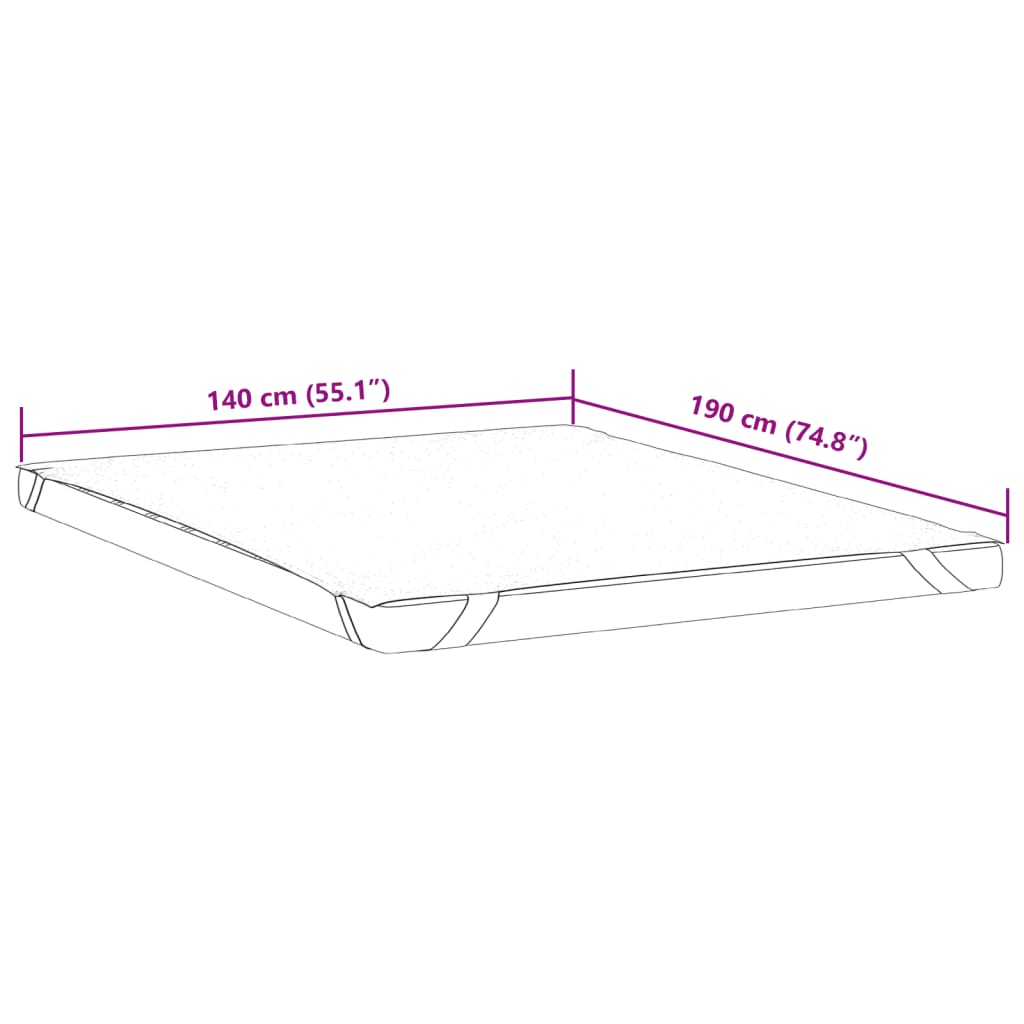 Protège-matelas blanc 140x190 cm imperméable Matelas vidaXL   