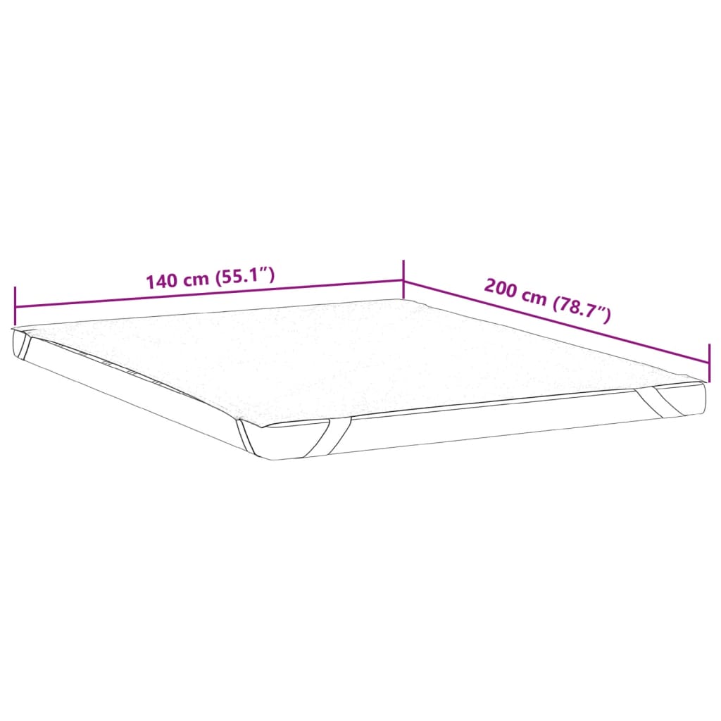 Protège-matelas blanc 140x200 cm imperméable Matelas vidaXL   