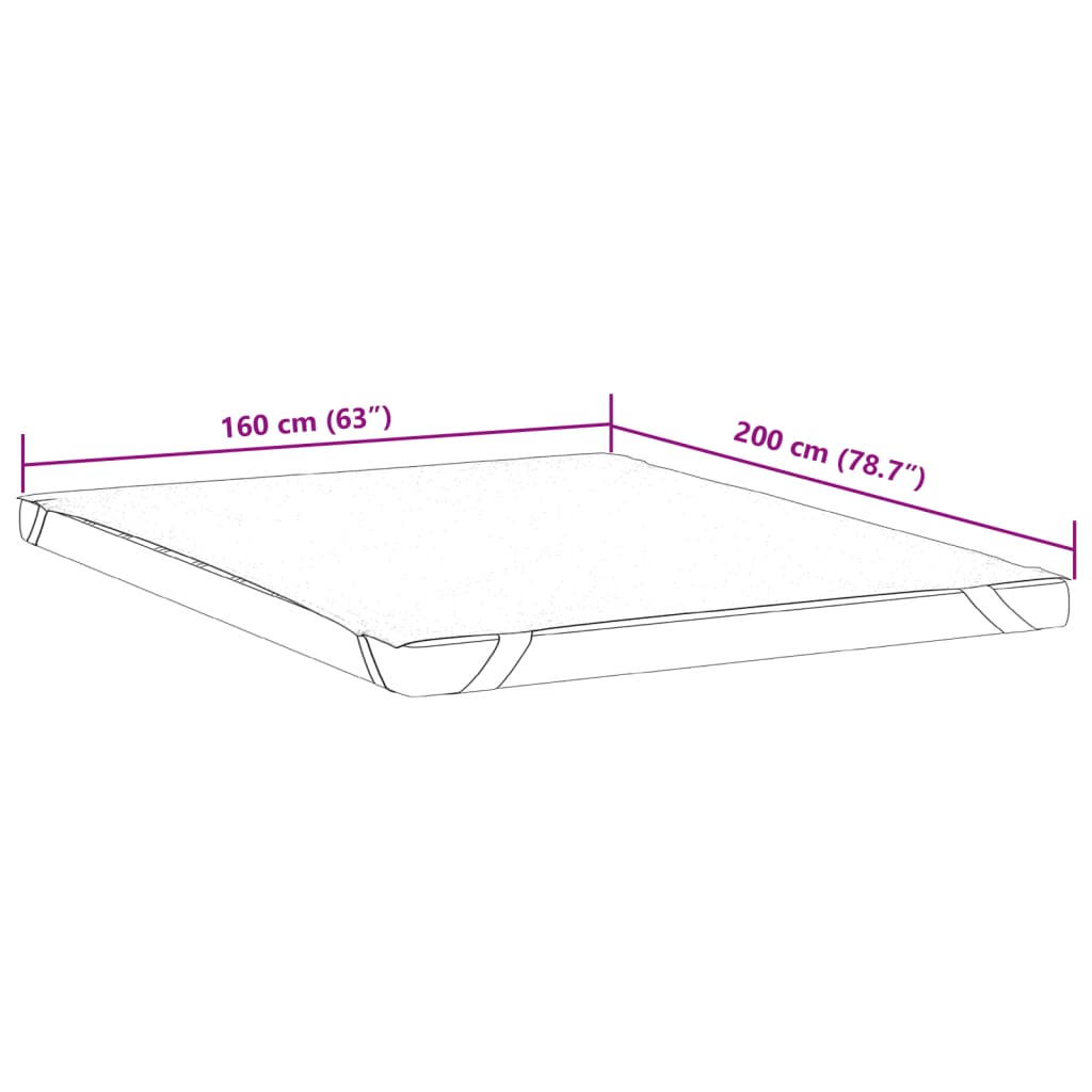 Protège-matelas blanc 160x200 cm imperméable Matelas vidaXL   