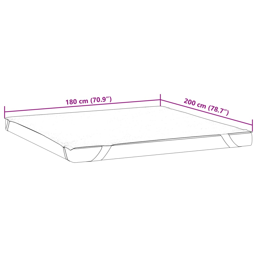 Protège-matelas blanc 180x200 cm imperméable Matelas vidaXL   