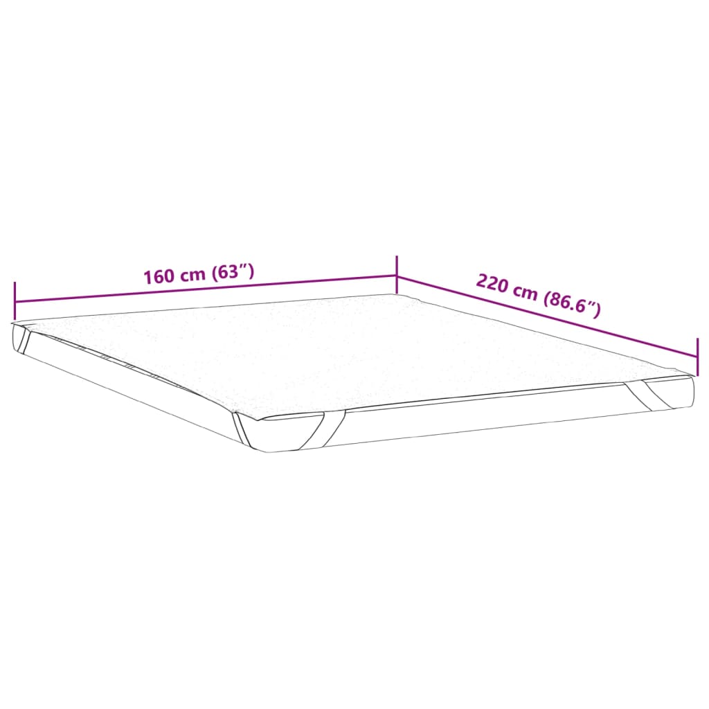 Protège-matelas blanc 160x220 cm imperméable Matelas vidaXL   