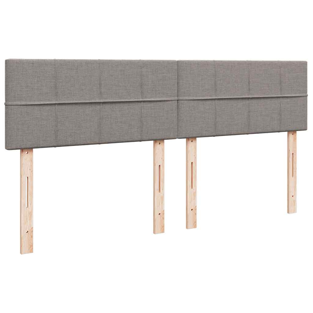 Cadre de lit ottoman avec matelas taupe 180x200 cm tissu Lits & cadres de lit vidaXL