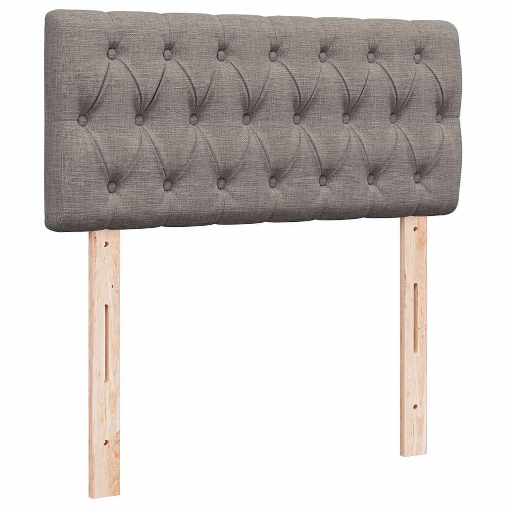 Cadre de lit ottoman avec matelas taupe 180x200 cm tissu Lits & cadres de lit vidaXL