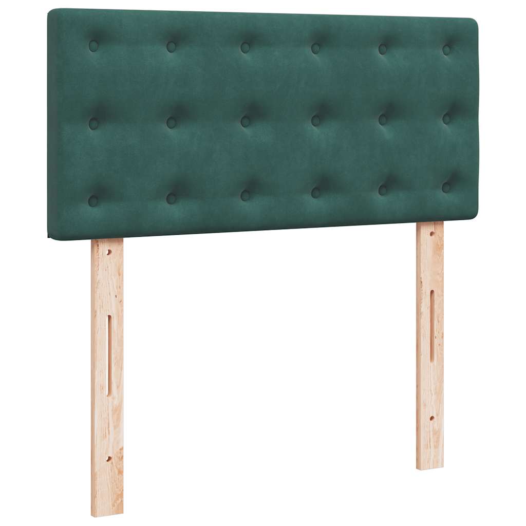 Cadre de lit ottoman avec matelas vert foncé 180x200cm velours Lits & cadres de lit vidaXL