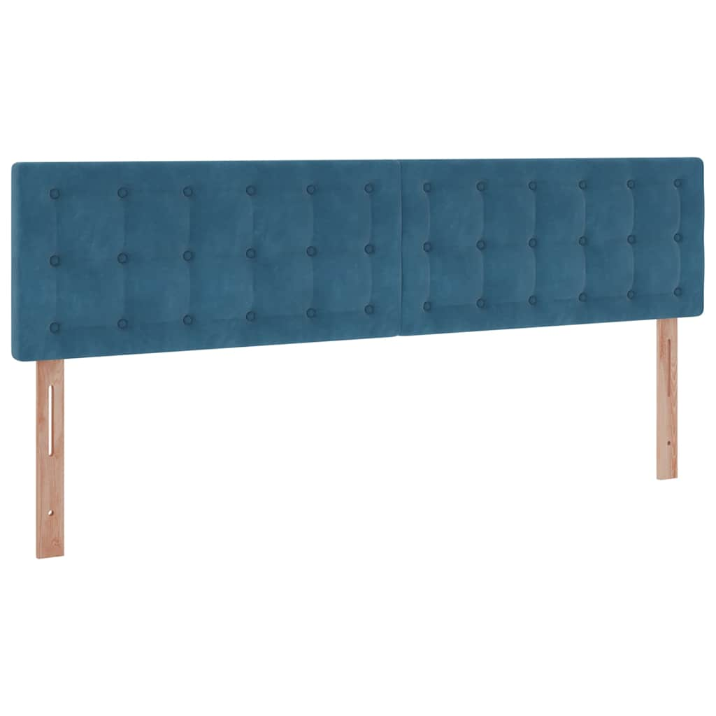 Cadre de lit ottoman avec matelas bleu foncé 180x200 cm velours Lits & cadres de lit vidaXL