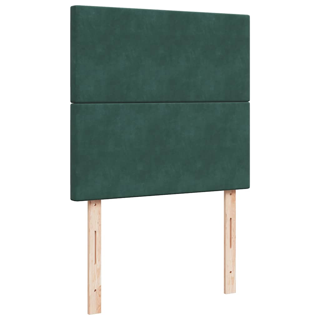 Cadre de lit ottoman avec matelas vert foncé 180x200cm velours Lits & cadres de lit vidaXL