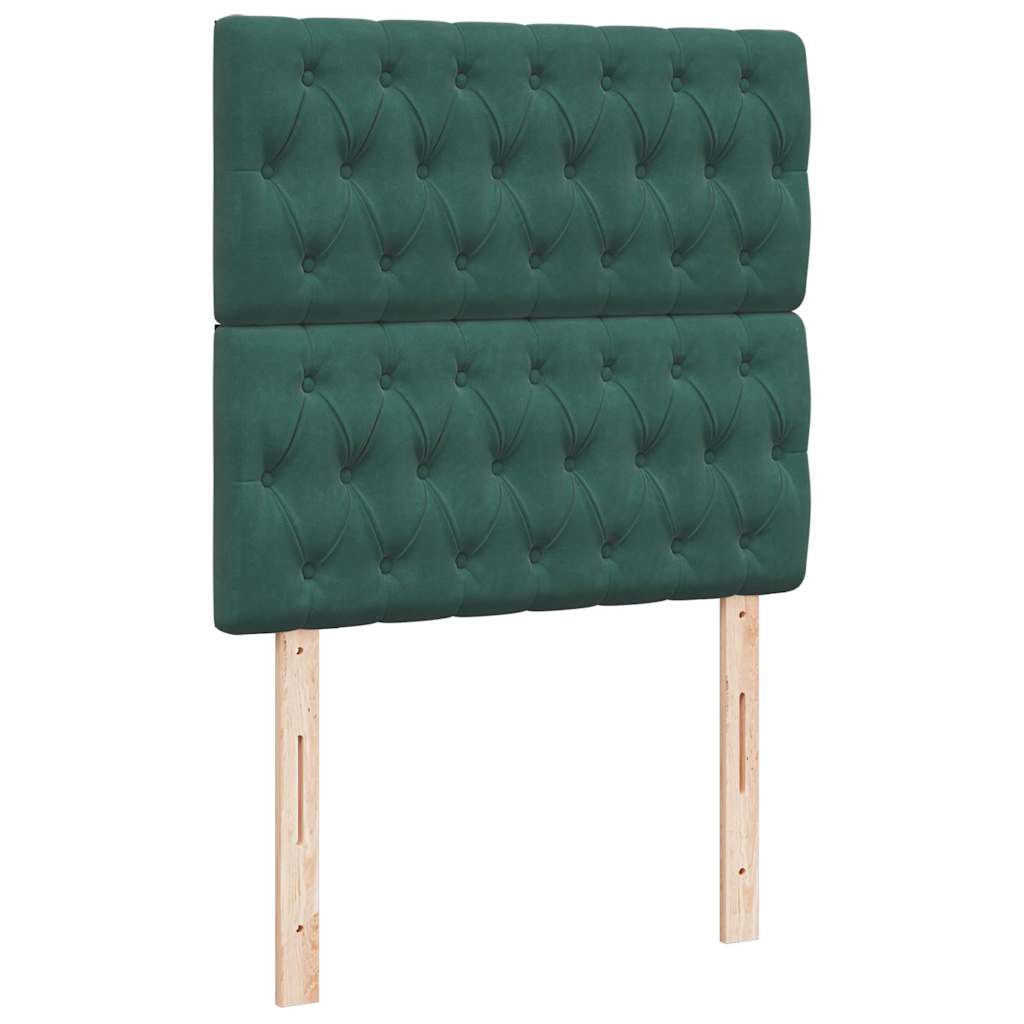 Cadre de lit ottoman avec matelas vert foncé 180x200cm velours Lits & cadres de lit vidaXL