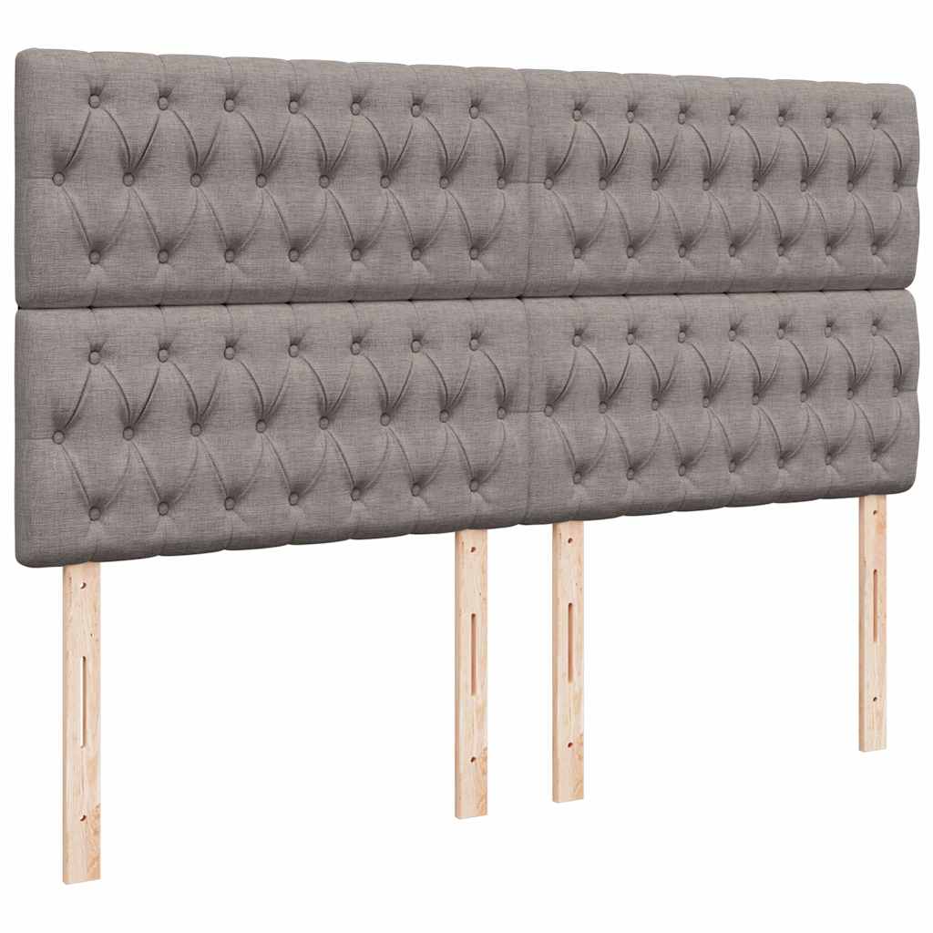 Cadre de lit ottoman avec matelas taupe 180x200 cm tissu Lits & cadres de lit vidaXL