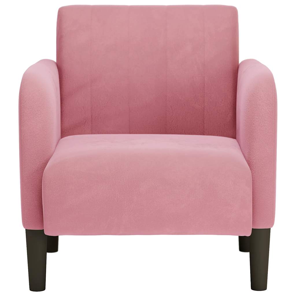 Fauteuil avec accoudoirs rose 54 cm velours Fauteuils vidaXL