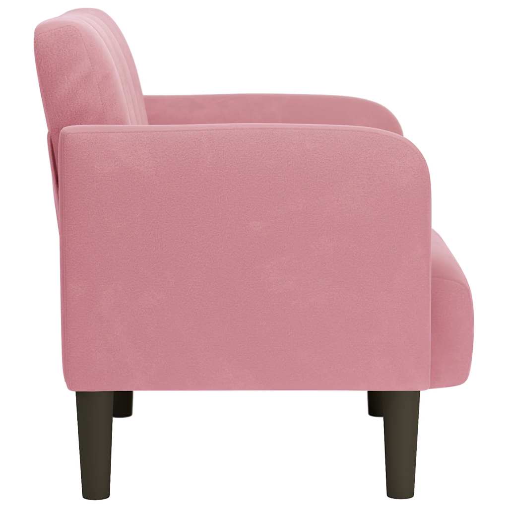 Fauteuil avec accoudoirs rose 54 cm velours Fauteuils vidaXL