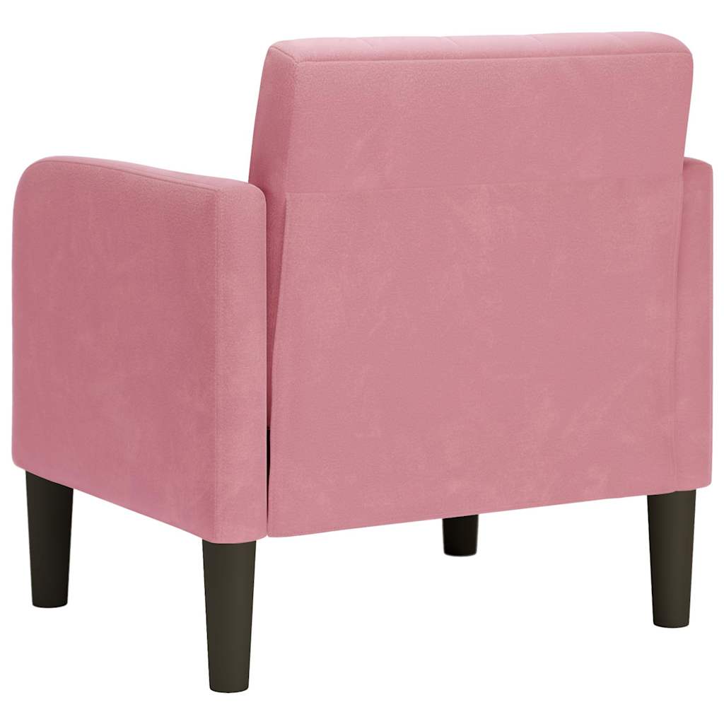 Fauteuil avec accoudoirs rose 54 cm velours Fauteuils vidaXL