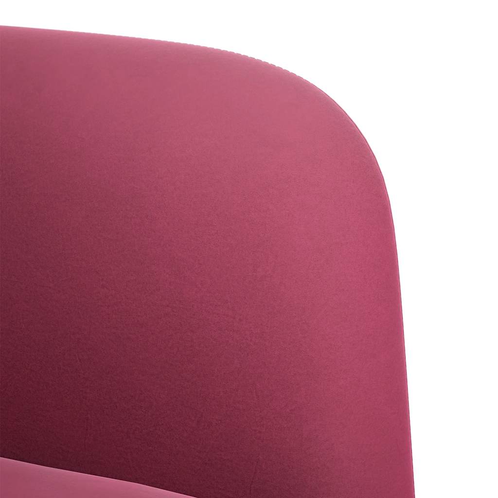 Fauteuil avec accoudoirs rouge bordeaux 54 cm velours Fauteuils vidaXL