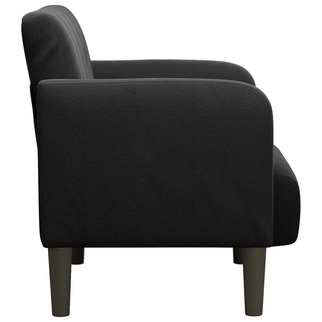 Fauteuil avec accoudoirs noir 54 cm velours Fauteuils vidaXL