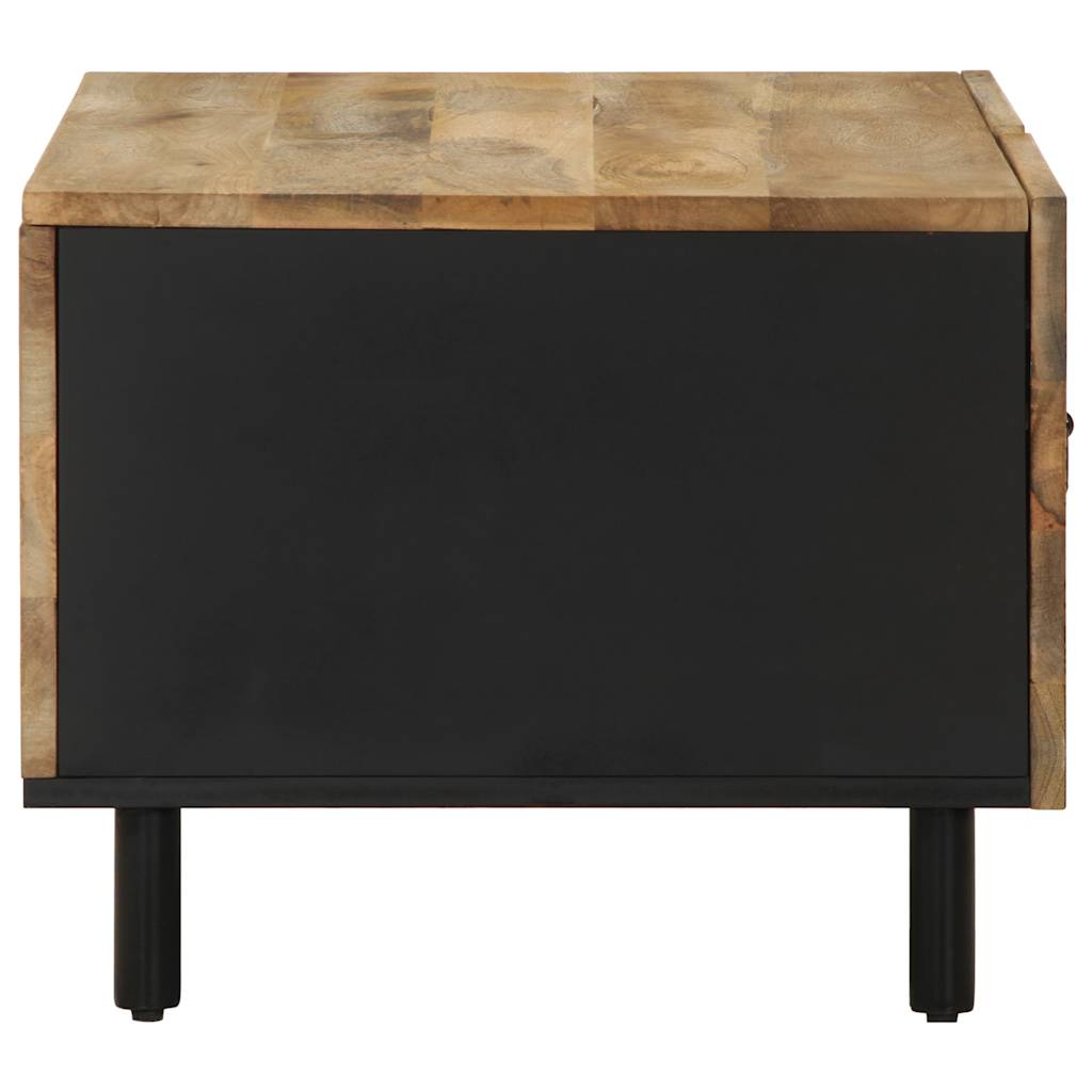 Table basse noir 80x50x40 cm bois de manguier massif brut Tables basses vidaXL   