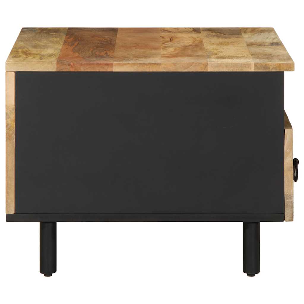 Table basse noir 80x54x40 cm bois massif de manguier brut Tables basses vidaXL   