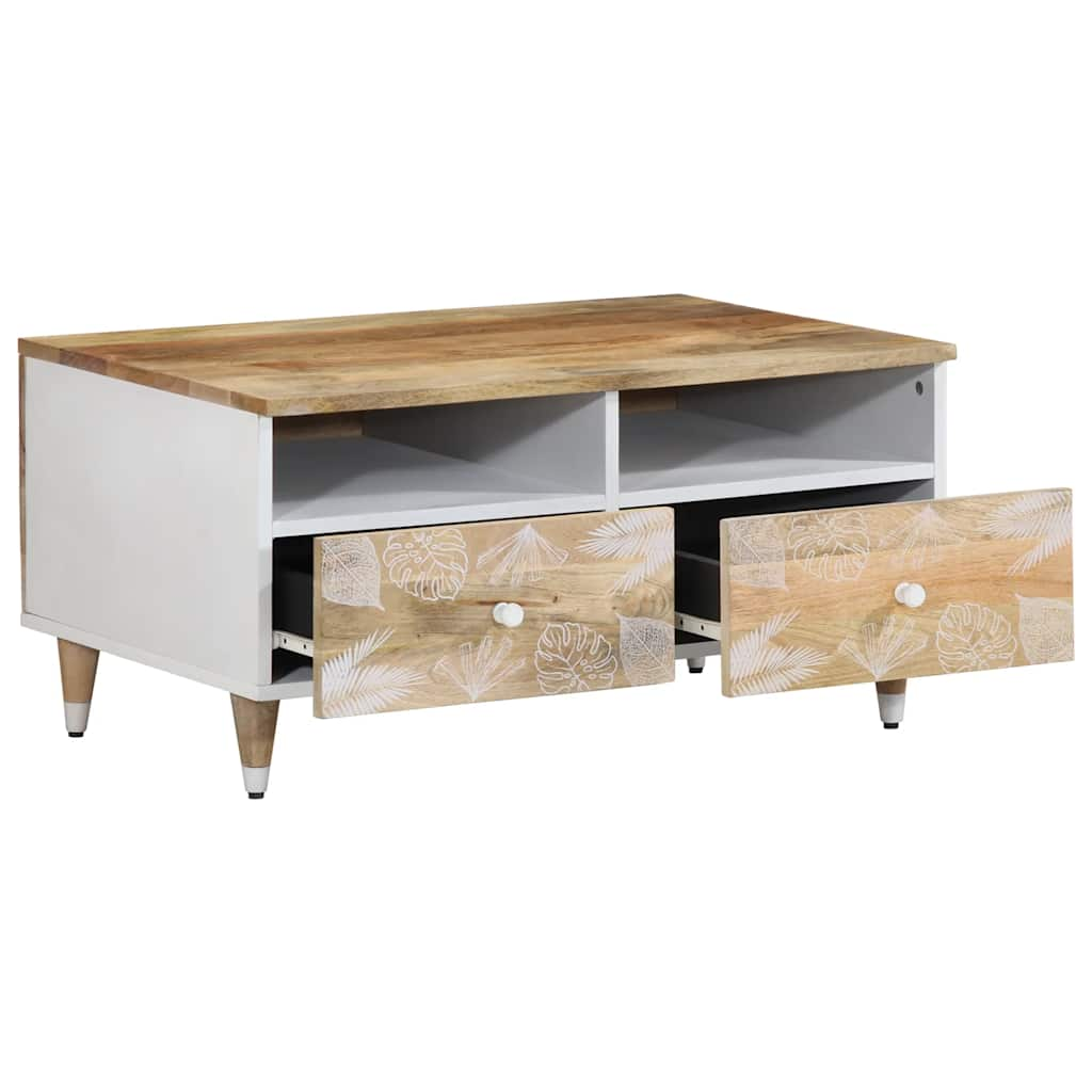 Table basse 80x54x40 cm bois de manguier massif Tables basses vidaXL