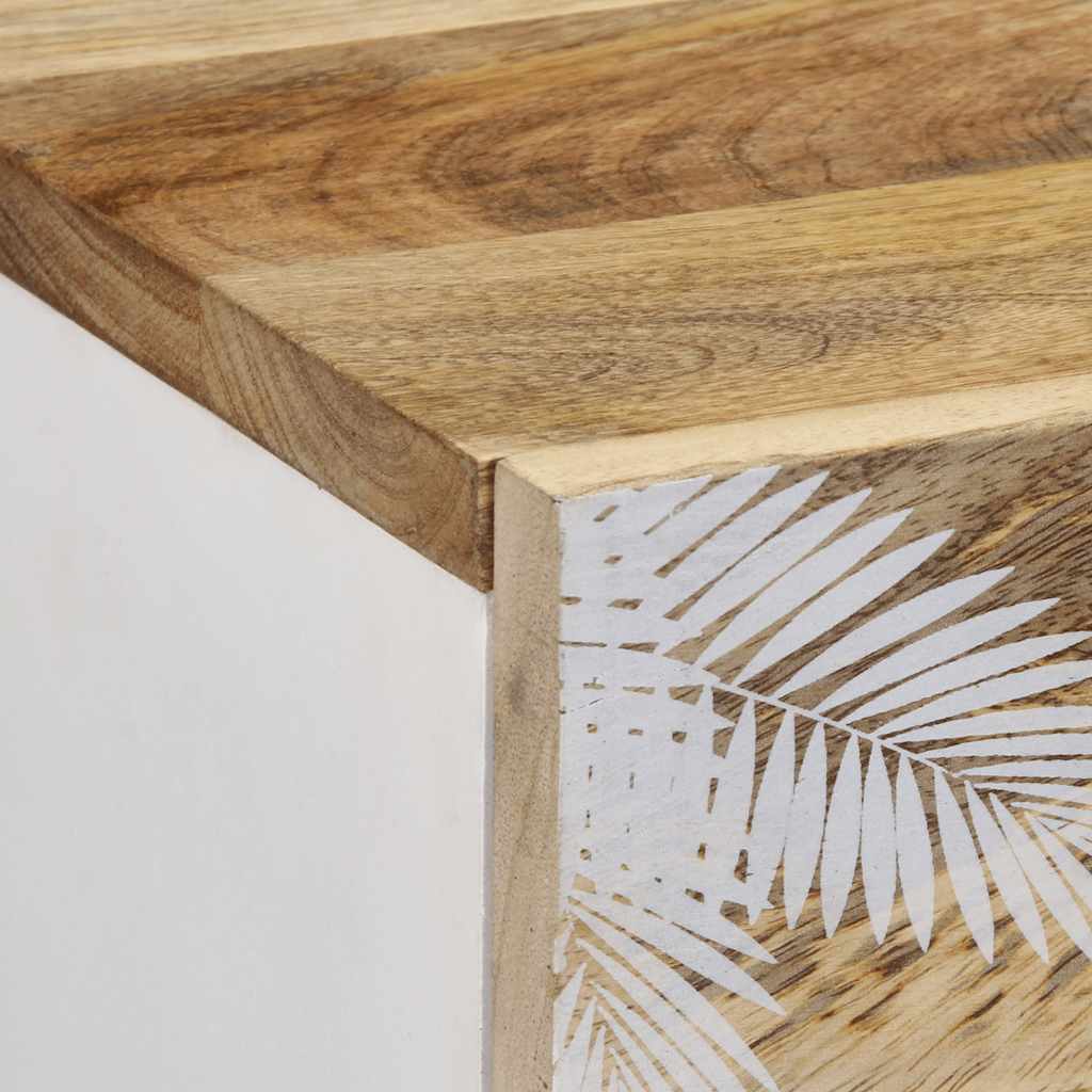 Buffet 40x33,5x75 cm bois de manguier massif Fixations & meubles de rangement multimédia vidaXL