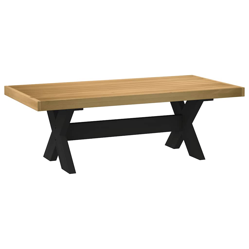 Table basse NOAIN pieds en forme de X 120x60x40 cm massif pin Tables basses vidaXL   