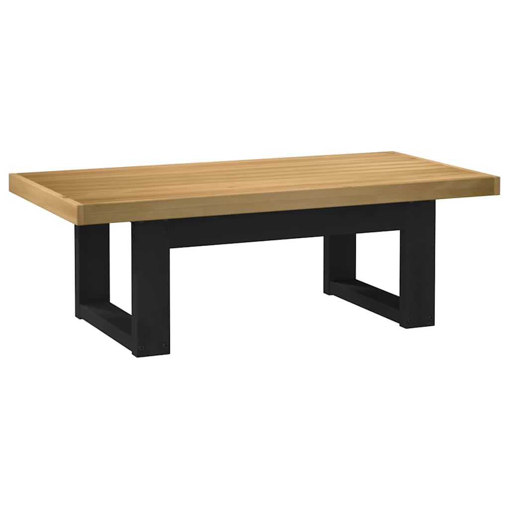 Table basse NOAIN pieds en forme de U 120x60x40 cm massif pin Tables basses vidaXL   