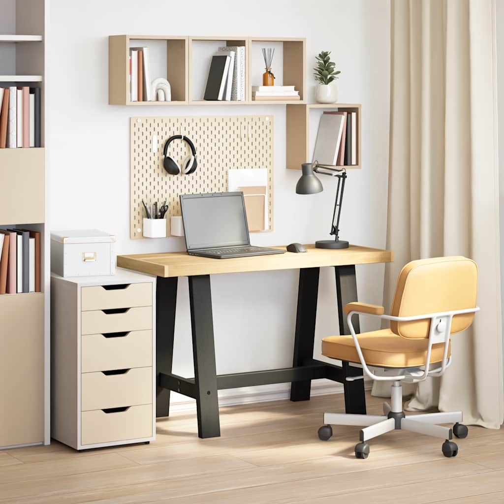 Bureau NOAIN pieds en forme de A 120x50x75 cm bois massif pin Bureaux vidaXL   