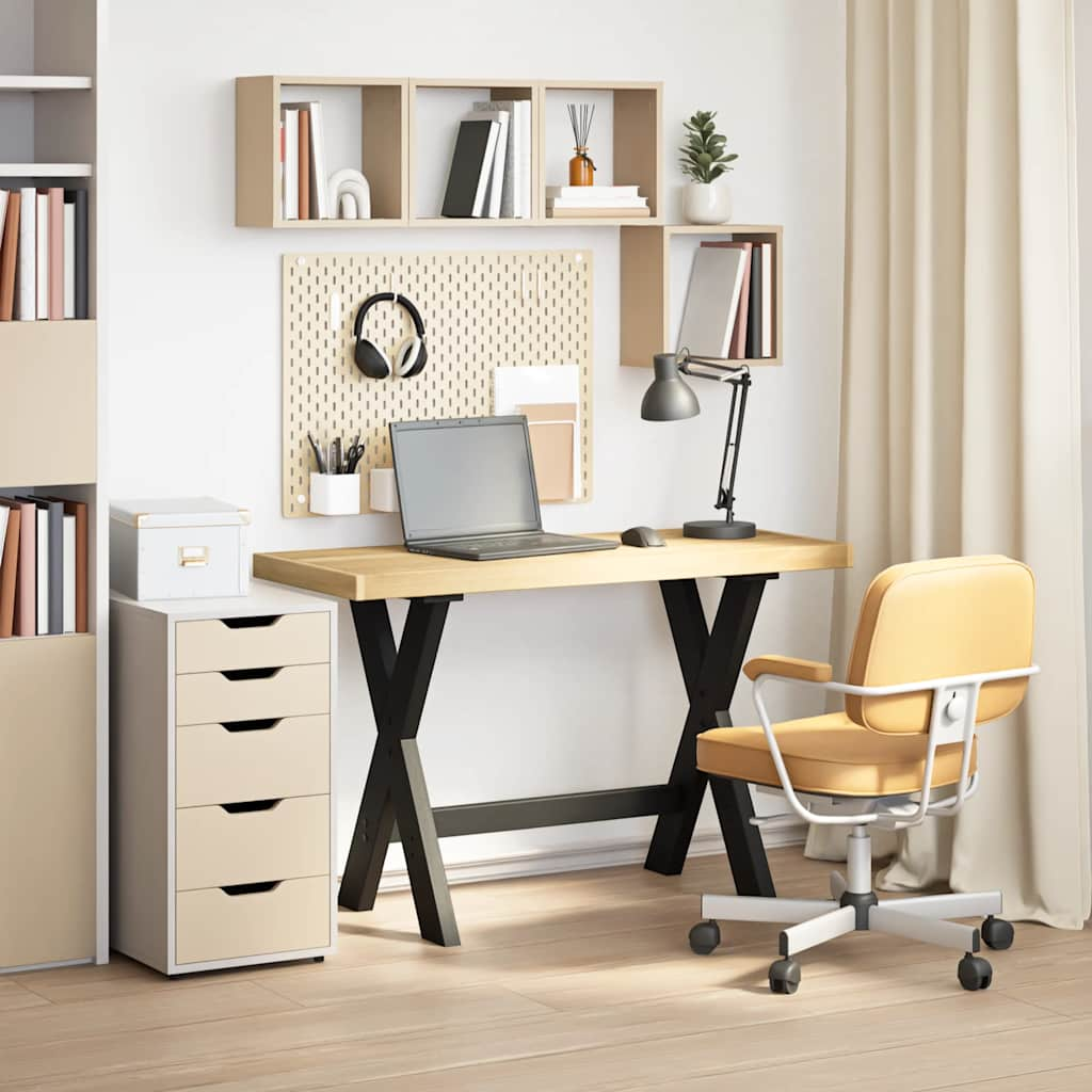 Bureau NOAIN pieds en forme de X 120x50x75 cm bois massif pin Bureaux vidaXL   