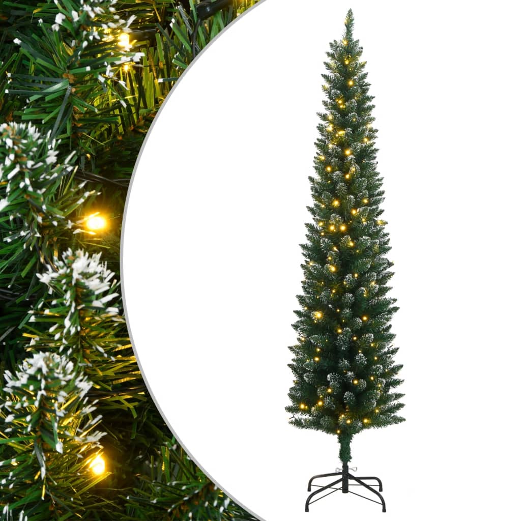 Sapin de Noël artificiel mince 300 LED 180 cm - Xios Store SNC