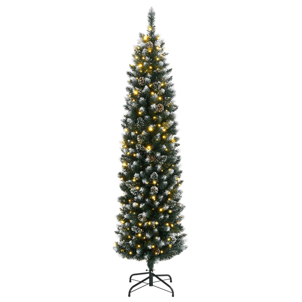 Sapin de Noël artificiel mince 150 LED 120 cm - Xios Store SNC