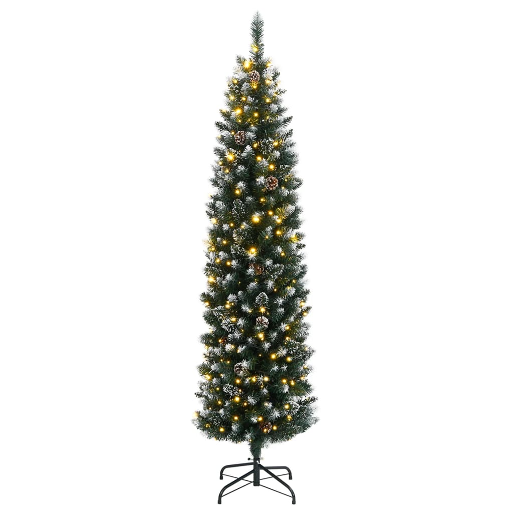 Sapin de Noël artificiel mince 150 LED 150 cm - Xios Store SNC