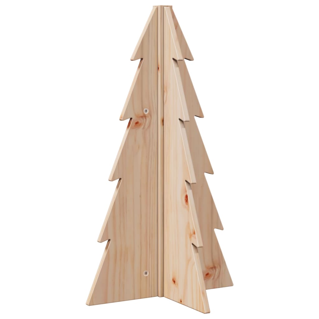 Arbre de Noël en bois pour décoration 69,5cm bois massif de pin - Xios Store SNC