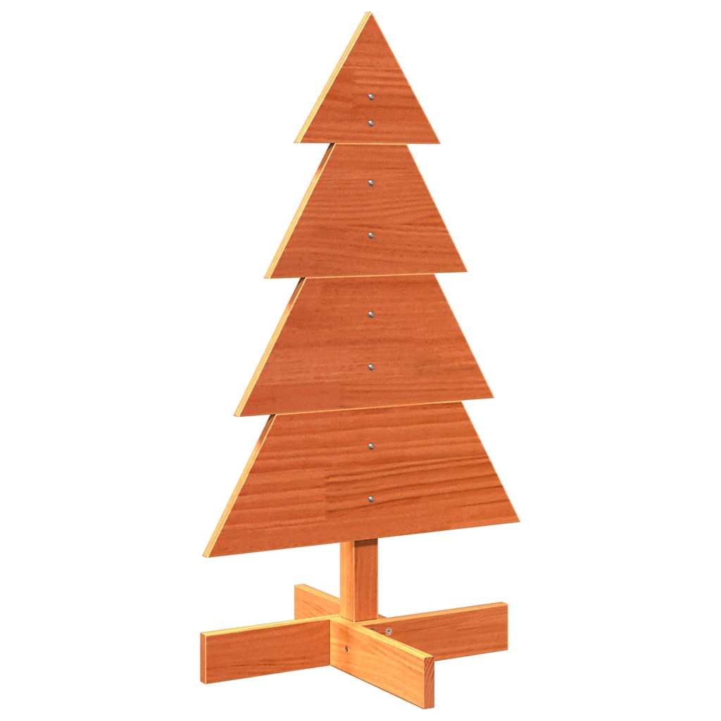 Arbre de Noël en bois pour décoration 80 cm bois de pin massif - Xios Store SNC