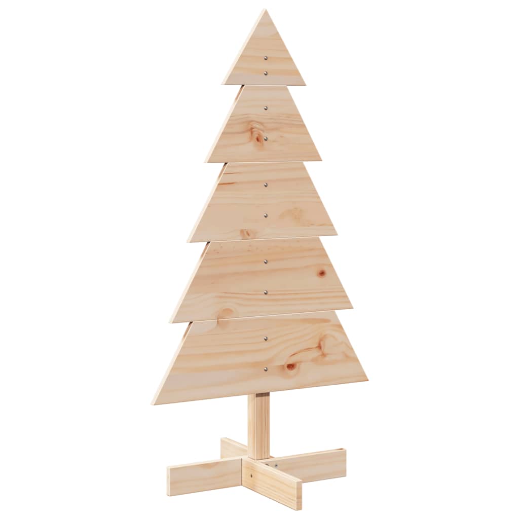 Arbre de Noël en bois pour décoration 100 cm bois massif de pin - Xios Store SNC