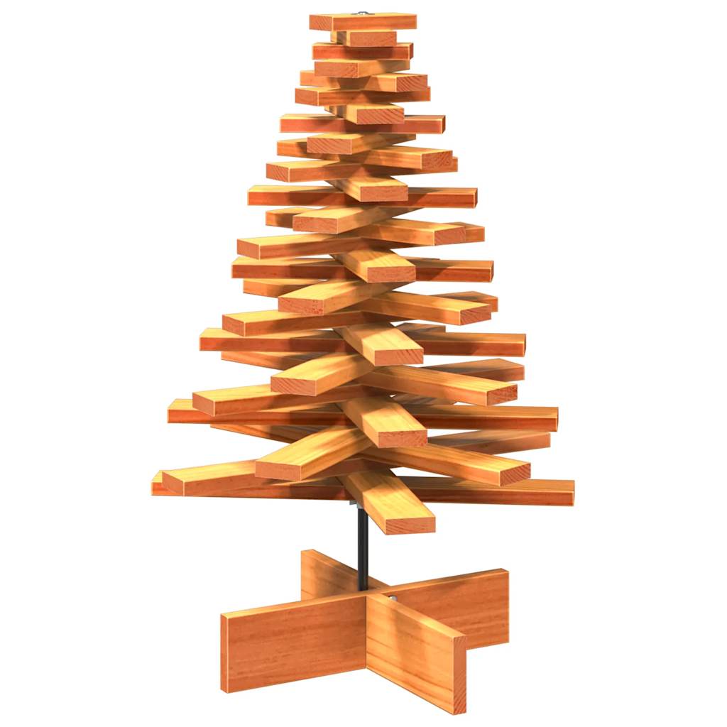 Arbre de Noël en bois pour décoration 80 cm bois de pin massif - Xios Store SNC