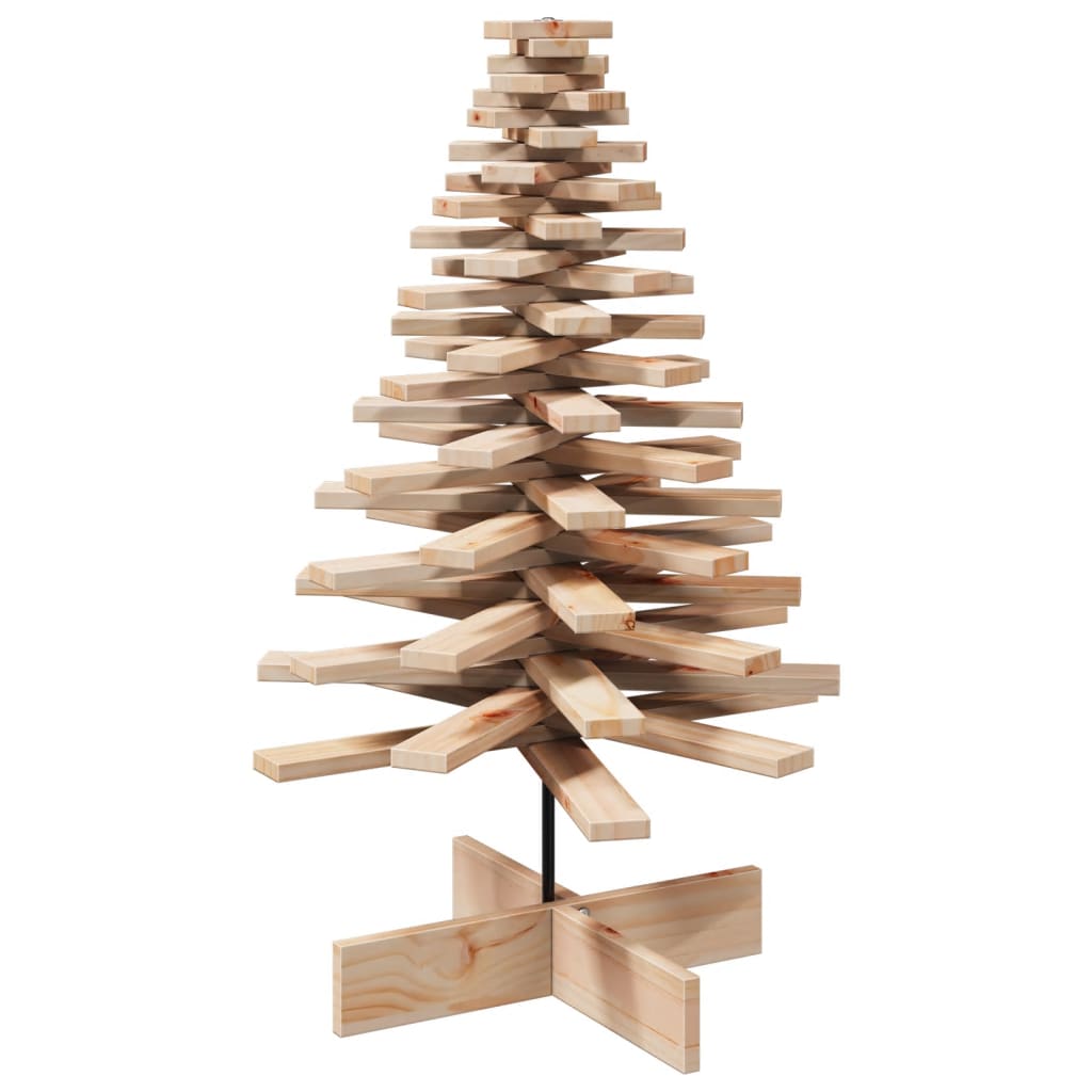 Arbre de Noël en bois pour décoration 100 cm bois massif de pin - Xios Store SNC