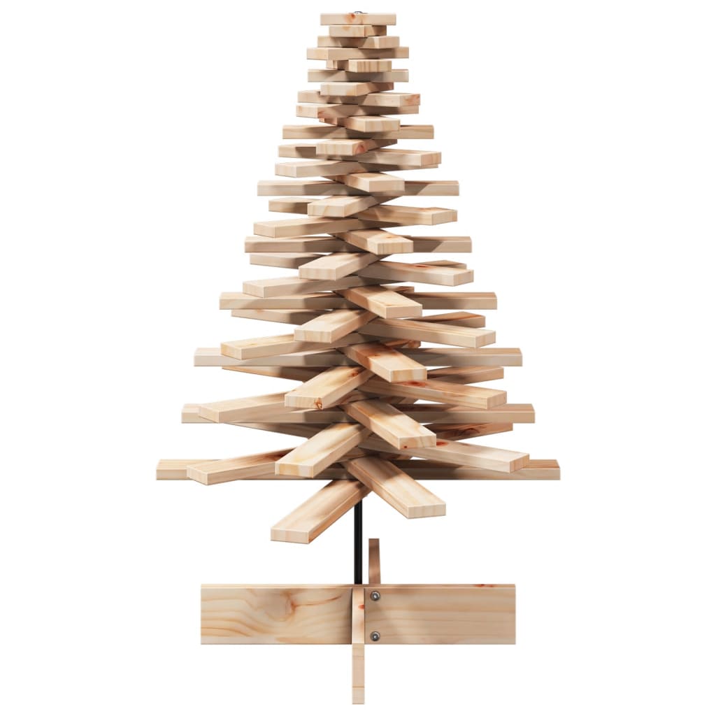 Arbre de Noël en bois pour décoration 100 cm bois massif de pin