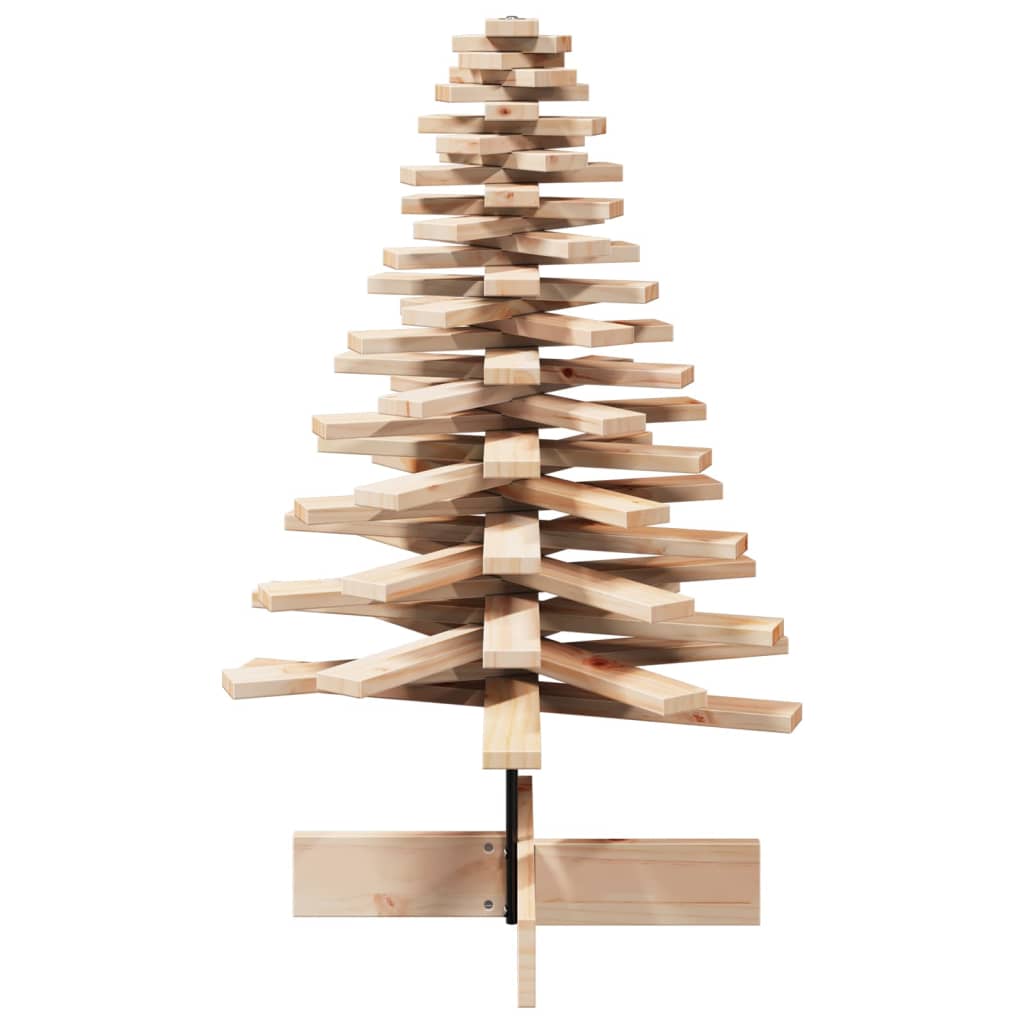 Arbre de Noël en bois pour décoration 100 cm bois massif de pin