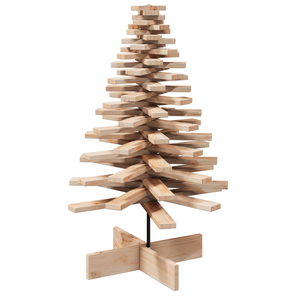 Arbre de Noël en bois pour décoration 100 cm bois massif de pin