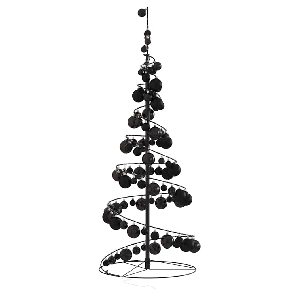 Arbre de Noël cône lumineux avec boules 80 LED 120 cm - Xios Store SNC