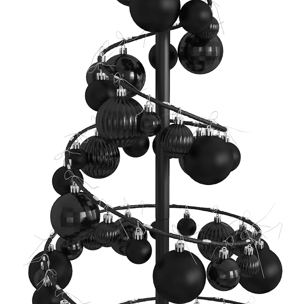 Arbre de Noël cône lumineux avec boules 80 LED 120 cm - Xios Store SNC