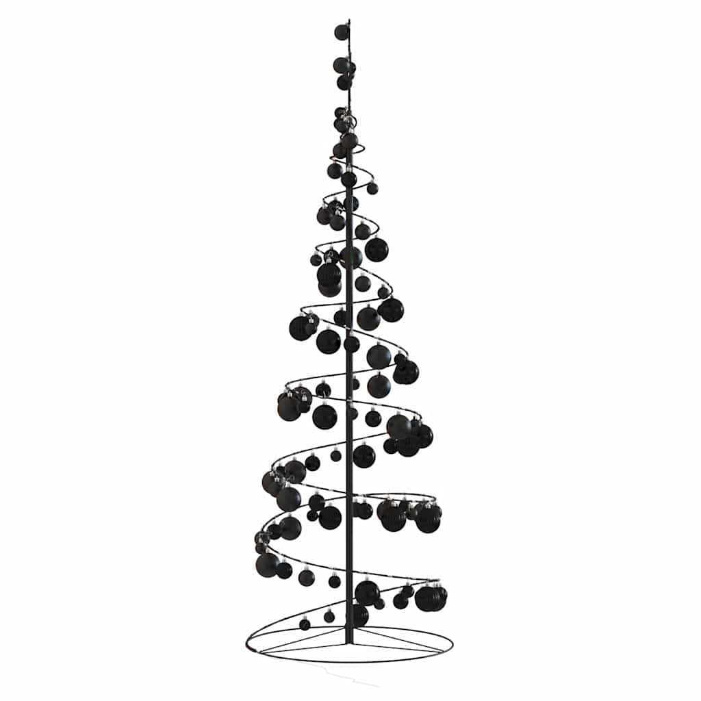 Arbre de Noël cône lumineux avec boules 100 LED 150 cm - Xios Store SNC