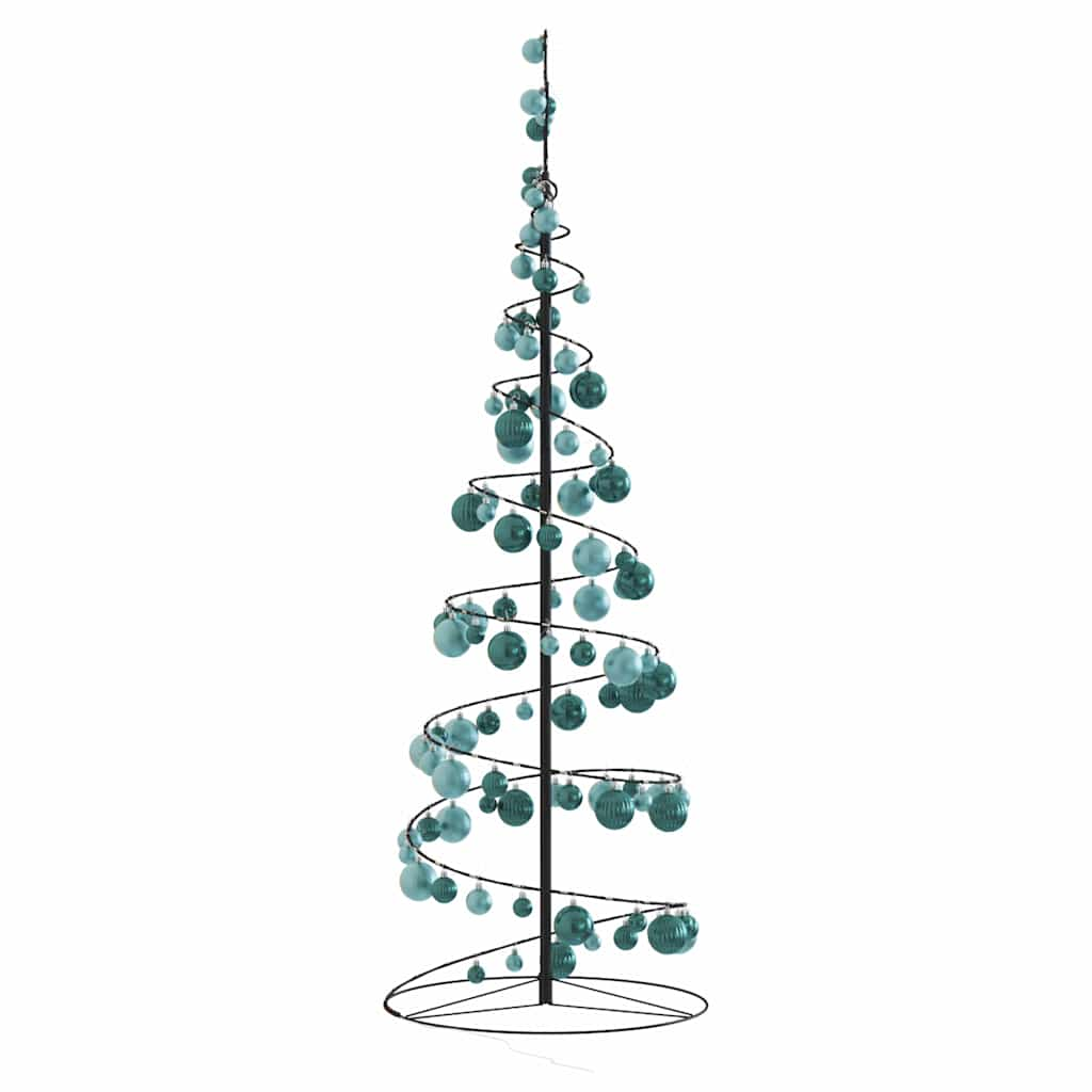 Arbre de Noël cône lumineux avec boules 100 LED 150 cm - Xios Store SNC