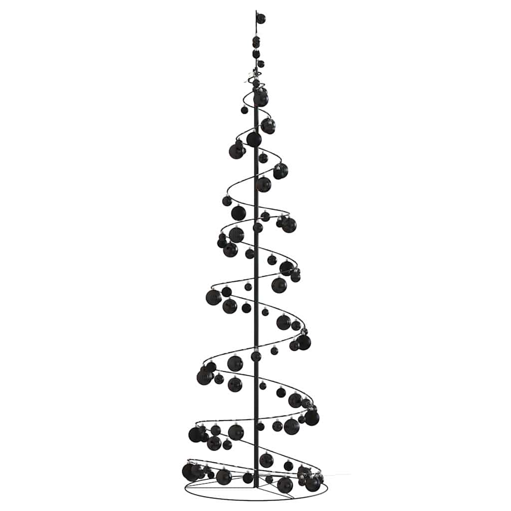 Arbre de Noël cône lumineux avec boules 120 LED 180 cm - Xios Store SNC