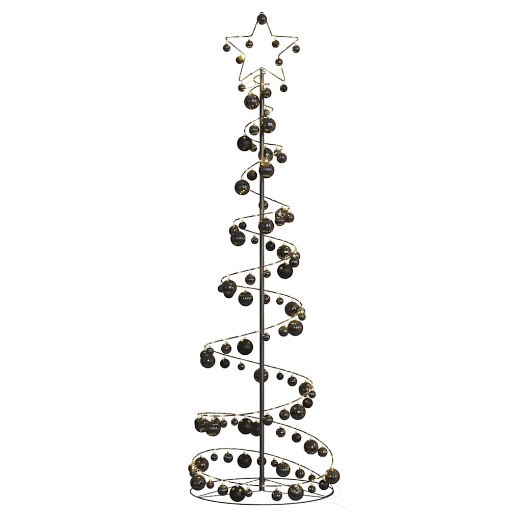 Arbre de Noël cône lumineux avec boules 120 LED 180 cm - Xios Store SNC